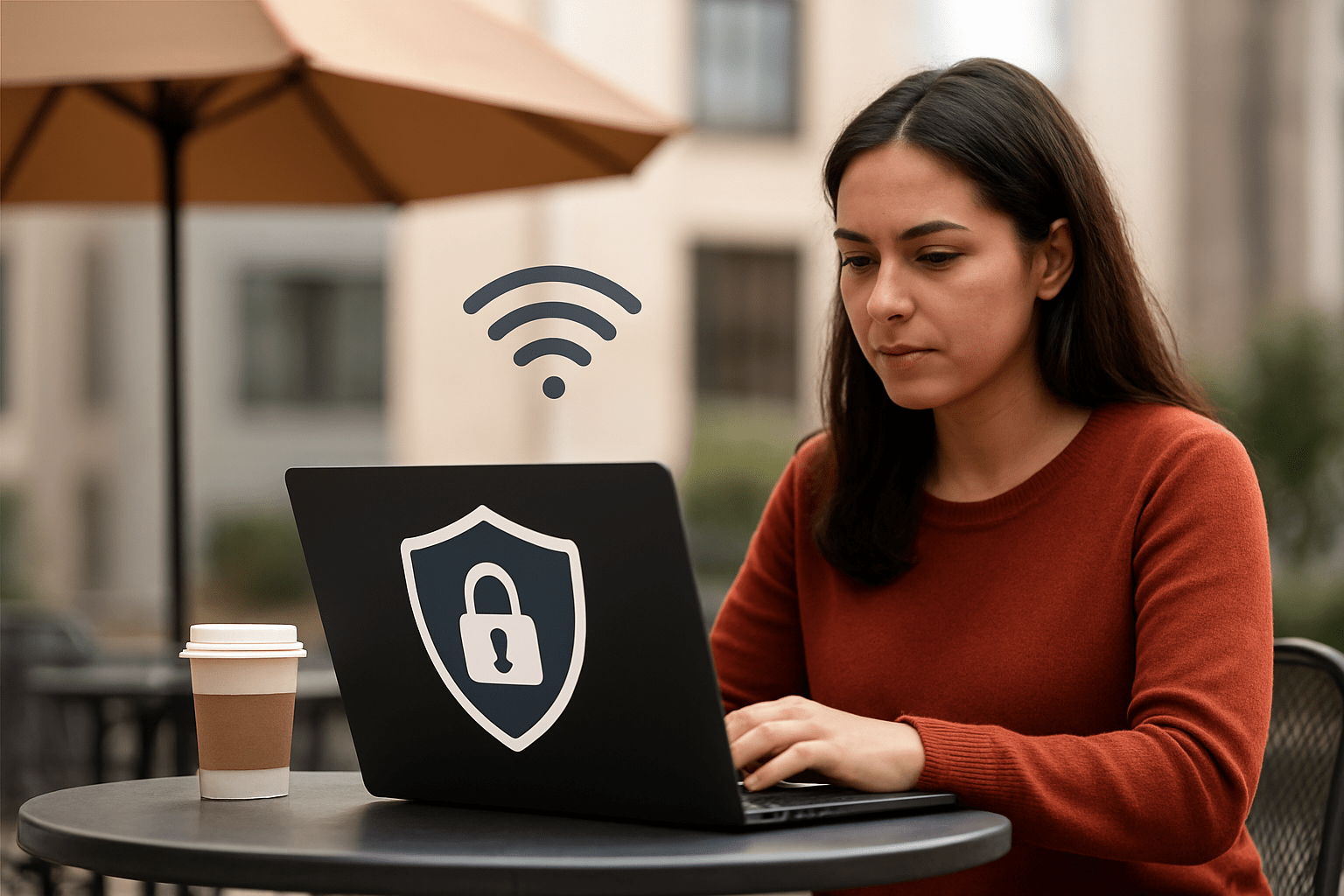 remote work out of the office on public wifi